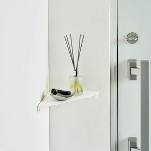 YAMAZAKI Tower Wall Mounted Corner Shelf WH