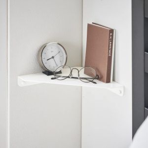 YAMAZAKI Tower Wall Mounted Corner Shelf WH