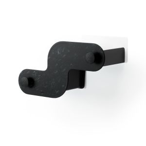 Етажерки за за баня с лепилни ленти UMBRA NAMI, сет 2 бр.,черен