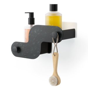 черни етажерки за баня без пробиване