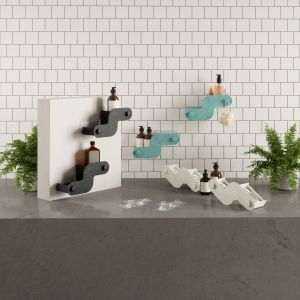 UMBRA NAMI ADHESIVE BIN SET 2 OCN BLU