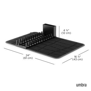 Сгъваем сушилник за съдове и прибори UMBRA UDRY ULTRA, черен