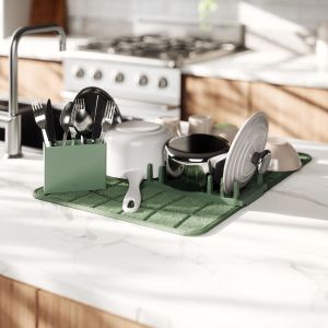 UMBRA UDRY ULTRA DRYING RACK W  MAT SPRUCE