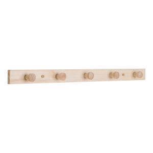 House Nordic Abano Coat Rack, poplar wood,  nature, 70x5 cm