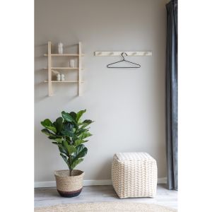 House Nordic Abano Coat Rack, poplar wood,  nature, 70x5 cm