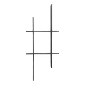 House Nordic Mostar Wall shelf, pine, black,  86x10x38 cm