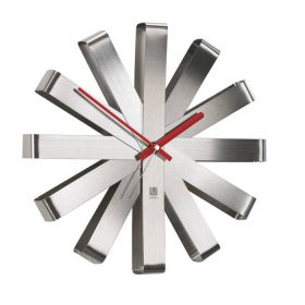 UMBRA RIBBON Clock Steel