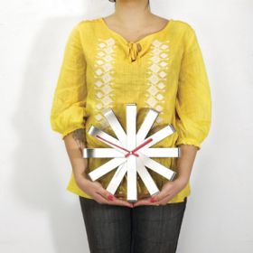 UMBRA RIBBON Clock Steel