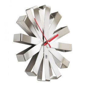 UMBRA RIBBON Clock Steel