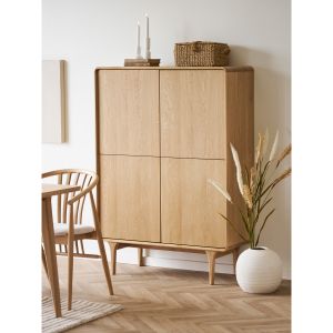 House Nordic Darwin Cabinet, oak, natural 100x40x140 cm