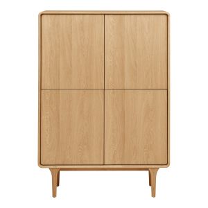 House Nordic Darwin Cabinet, oak, natural 100x40x140 cm