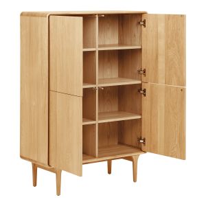 House Nordic Darwin Cabinet, oak, natural 100x40x140 cm