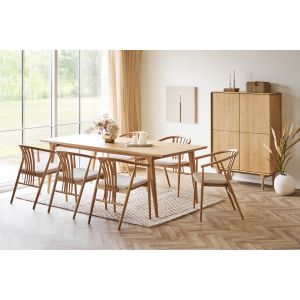 House Nordic Darwin Cabinet, oak, natural 100x40x140 cm