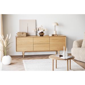 House Darwin Sideboard, oak, natural 180x45x75 cm