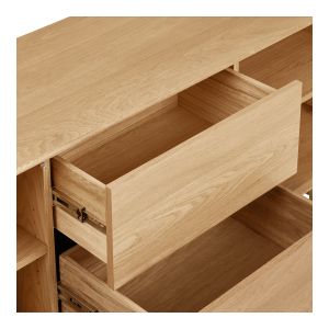 House Darwin Sideboard, oak, natural 180x45x75 cm