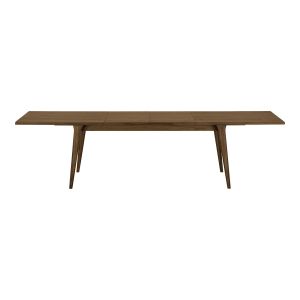 House Nordic Darwin Dining table, oak veneer, brown, incl. two extension plates 100x240-290-340x75 cm 