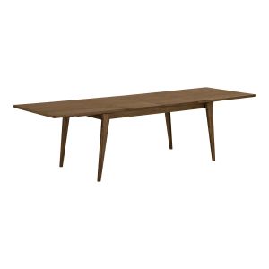 House Nordic Darwin Dining table, oak veneer, brown, incl. two extension plates 100x240-290-340x75 cm 