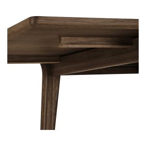 House Nordic Darwin Dining table, oak veneer, brown, incl. two extension plates 100x240-290-340x75 cm 