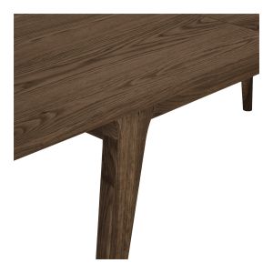 House Nordic Darwin Dining table, oak veneer, brown, incl. two extension plates 100x240-290-340x75 cm 