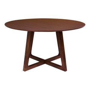 House Nordic Dining table, walnut veneer Ø137x76 cm