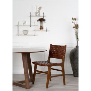 House Nordic Dining table, walnut veneer Ø137x76 cm