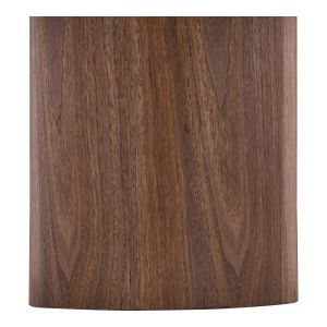 House Nordic Coffee table, ceramic table top/walnut veneer, white/dark brown ø60x42 cm