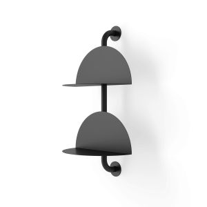 UMBRA SOLIS ADJUSTABLE 2 SHELF BLACK
