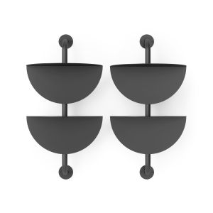 UMBRA SOLIS ADJUSTABLE 2 SHELF BLACK