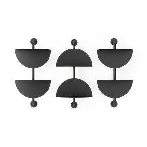 UMBRA SOLIS ADJUSTABLE 2 SHELF BLACK
