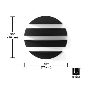 Комплект пано от 4 рафта UMBRA SOLIS, черен