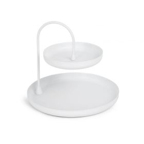UMBRA POISE TWO TIERED TRAY WHITE