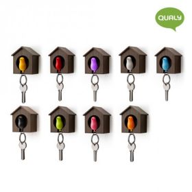 QUALY Sparrow Keyring,Brown,Green