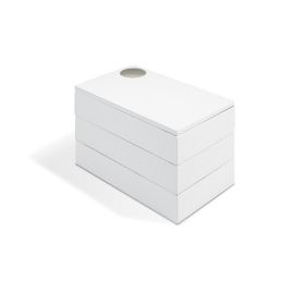 UMBRA SPINDLE Кутия за бижута, бял