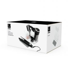 UMBRA GLAM Органайзер за инструменти за коса с топлоустойчива подложка, прозрачен