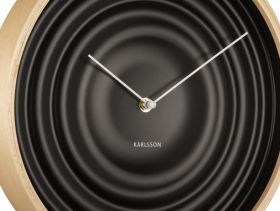 Karlsson Scandi Ribble Стенен часовник, черен