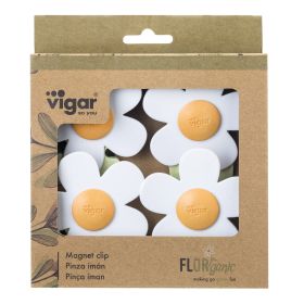 VIGAR FLORGANIC  Комплект от 4 бр. магнитни клипса, бял